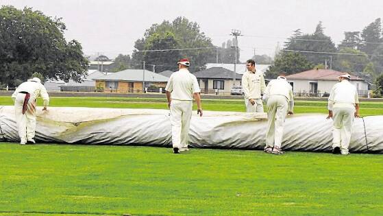 The game between Westbury and South Launceston was abandoned due to rain. Picture: NEIL RICHARDSON