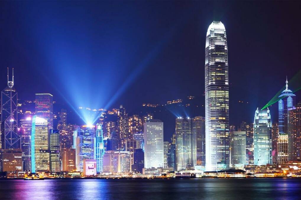 Visual spectacular: The Symphony of Lights show over Victoria Harbor every night is a feast for the senses.  Photo: 123.com