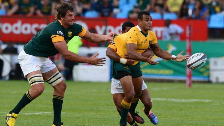 Improvement: The Wallabies played, in Michael Cheika's eyes, some of their best rugby of the year. Photo: Gallo Images