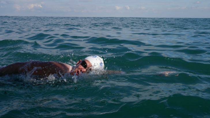 Marathon swimmer Chloe McCardel was the fourth person to swim the English Channel three times in a row. Photo: Nick Miller