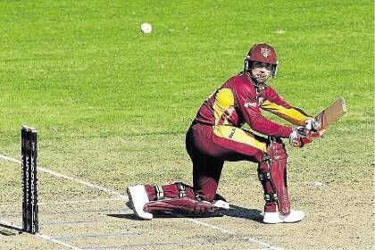 SYDNEY, AUSTRALIA - OCTOBER 18:  Chris Hartley of the Bulls plays on the on side during the Matador BBQs One Day Cup match between Queensland and Tasmania at North Sydney Oval on October 18, 2014 in Sydney, Australia.  (Photo by Matt King/Getty Images)