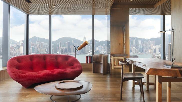 Designer suite by Vivienne Tam Hotel Icon, Hong Kong.
