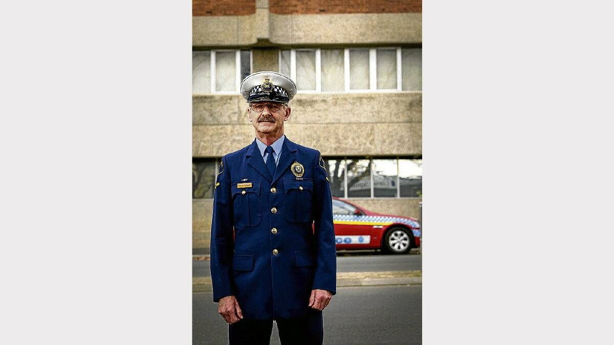 Launceston Senior Constable Philip Midson retired yesterday after 43 years with Tasmania Police. Picture: PHILLIP BIGGS