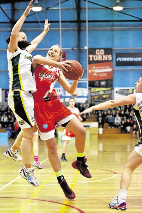 Mikaela Ruef in action for the Tornadoes. Picture: SCOTT GELSTON
