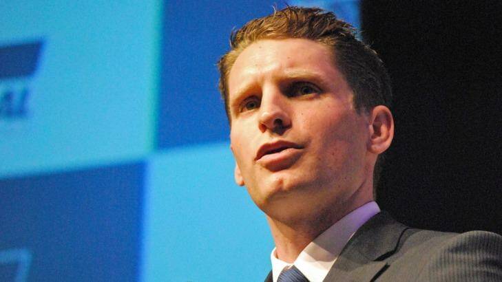 Beliefs not relevant: Liberal candidate for Canning Andrew Hastie. Photo: Aaron Bunch