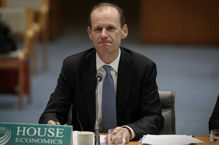 Shayne Elliott CEO ANZ Bank appeared before the House Economics Committee at Parliament House in Canberra on Wednesday 11 October 2017. Fedpol. Photo: Andrew Meares 