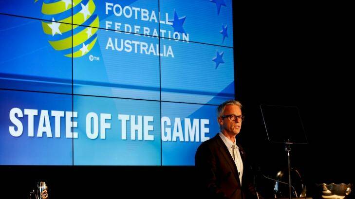 David Gallop, CEO of Football Federation Australia. The peak body has reversed its ban on alcohol sponsorship. Photo: Edwina Pickles