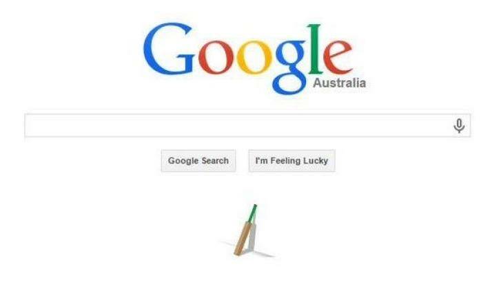 Google's homepage tribute to Phil Hughes