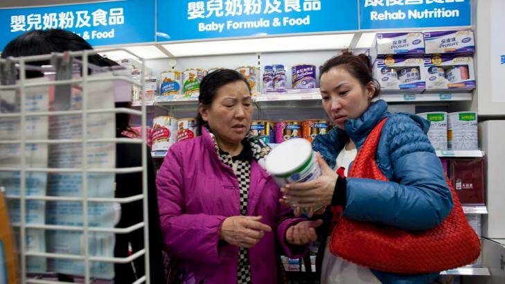 Foreign infant formula sales have soared in China. Photo: Sim Chi Yin