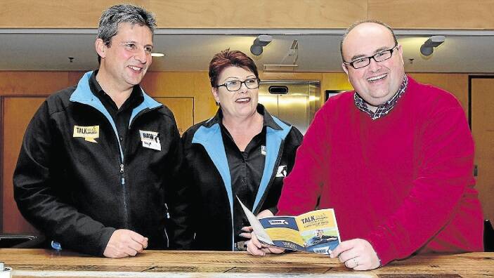 Rural Alive and Well's Tony Barker, Rhonda Gee-Mackrill and Danial Rochford. Picture: NEIL RICHARDSON