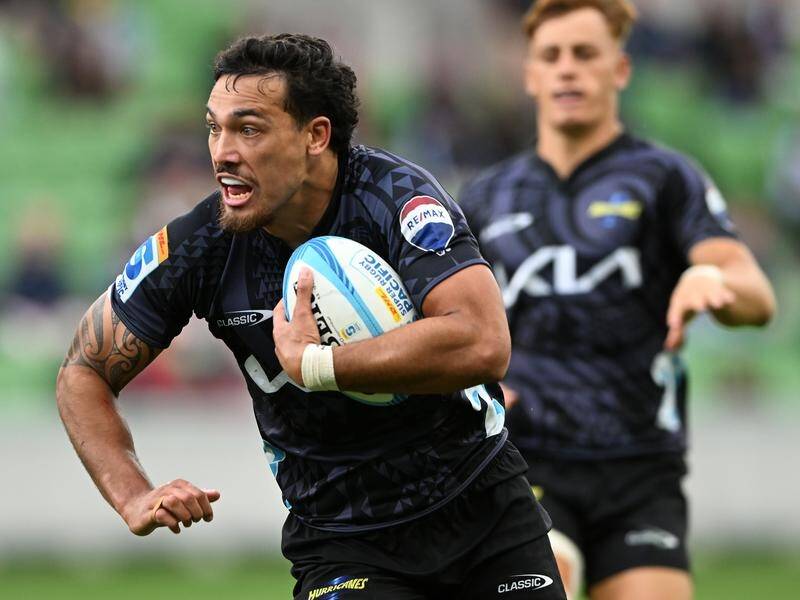 Billy Proctor's early try in Fiji has steered the unbeaten Hurricanes to a solid win over the Drua. (James Ross/AAP PHOTOS)