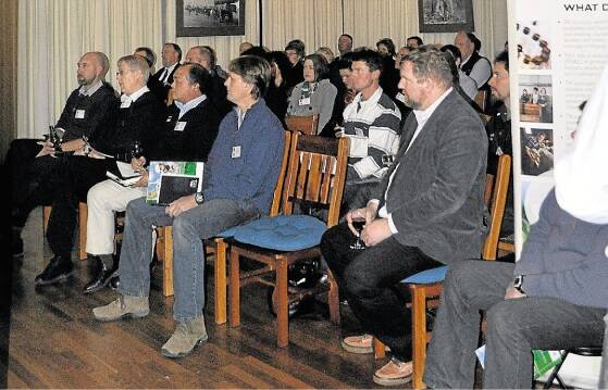 The Deloraine audience listens to the Institute of Agriculture's presentation.