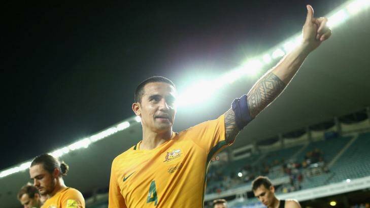 Staying put: Tim Cahill looks set to remain in China and is a target for a number of clubs. Photo: Cameron Spencer