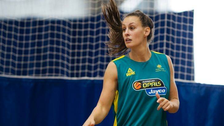 Offer made: The Canberra Capitals have ramped up their quest to re-sign Australian Opals youngster Stephanie Talbot.  Photo: Jay Cronan 