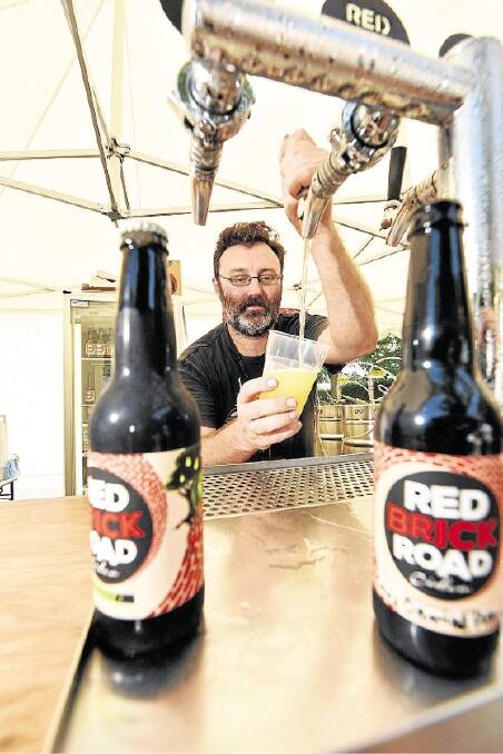 Red Brick Road Cider's Corey Baker. Picture: SCOTT GELSTON