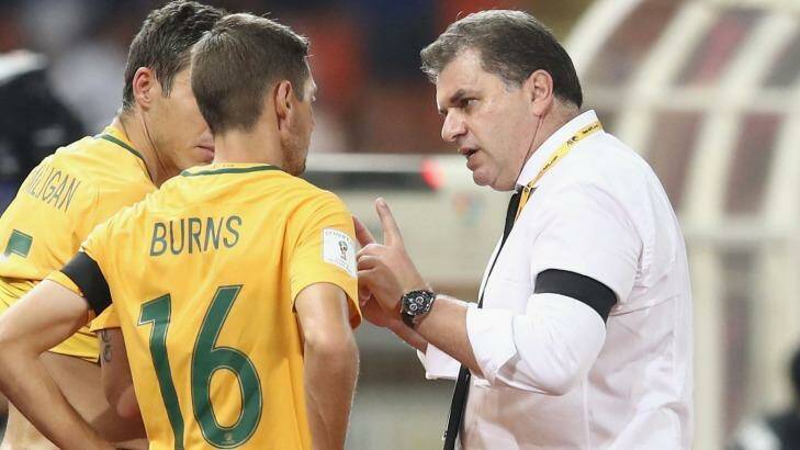 Socceroos coach Ange Postecoglou remains positive after spending time in London keeping an eye on Australian players in Europe. Photo: Mark Kolbe