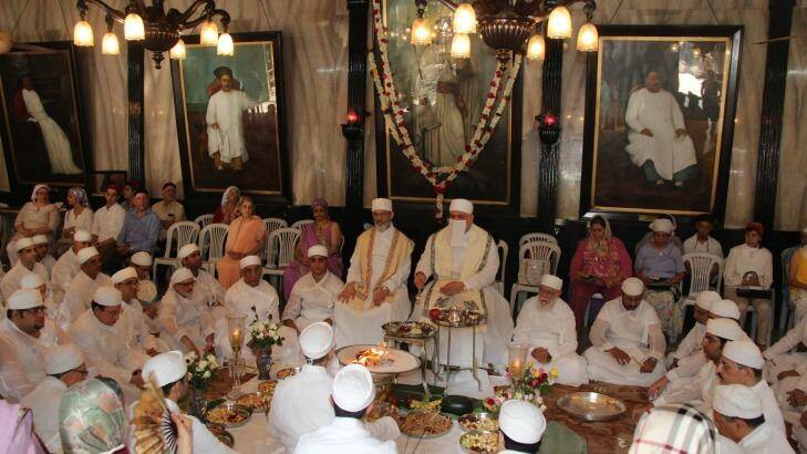 Parsi priests perform the Jashan (thanksgiving) ceremony in Mumbai.   Photo: Supplied