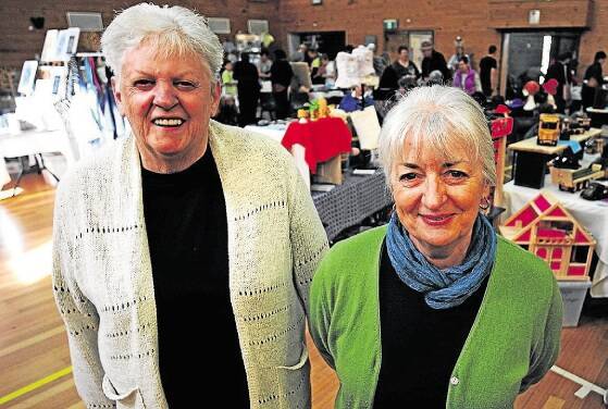 Bridport Market organisers Gwen Barber and Judith Murray.