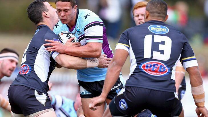 Fresh look: Scott Sorensen is in contention to make his NRL debut for the Sharks on Sunday. Photo: John Bonanno/Rugby League Review