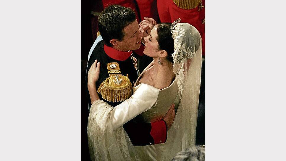 Happily ever after ... Danish Crown Prince Frederik and his Tasmanian bride Crown Princess Mary on their wedding day.