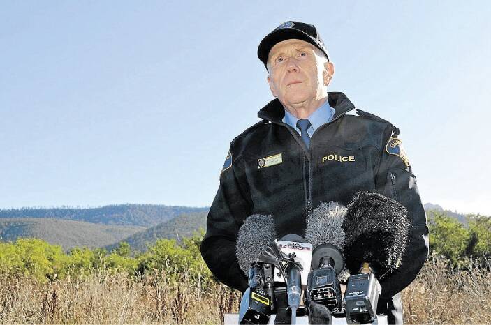 Inspector David Plumpton at the marshland site where police will search for the remains of Lucille Butterworth, who disappeared from Claremont in 1969, aged 20.