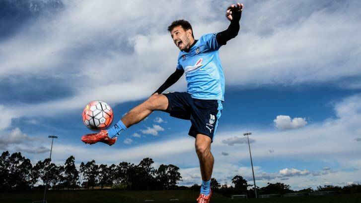 Motivated: Milos Ninkovic hopes his time in the A-League will extend his career until his late 30s.
 Photo: Brendan Esposito