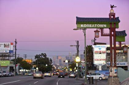 Wilshire Boulevard, Koreatown, Los Angeles.  Photo: Matt Marriott