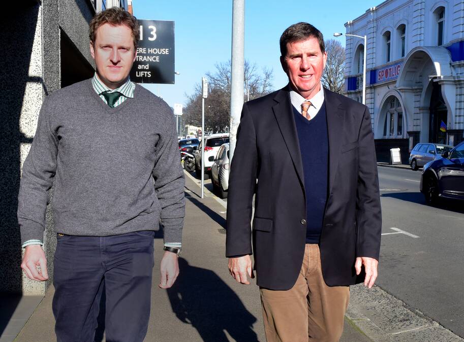 National Farmers' Federation  chief executive Simon Talbot and president Brent Finlay. Picture: NEIL RICHARDSON