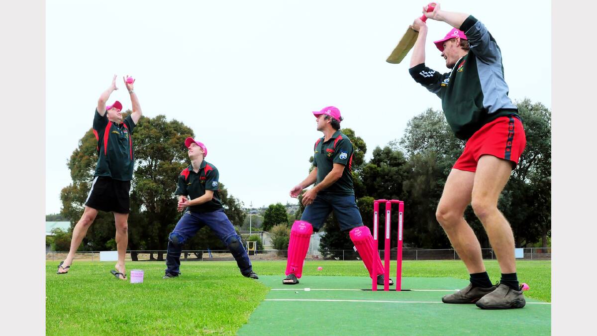 Last month's Pink Stumps Day at St Marys raised about $2000 for the McGrath Foundation.