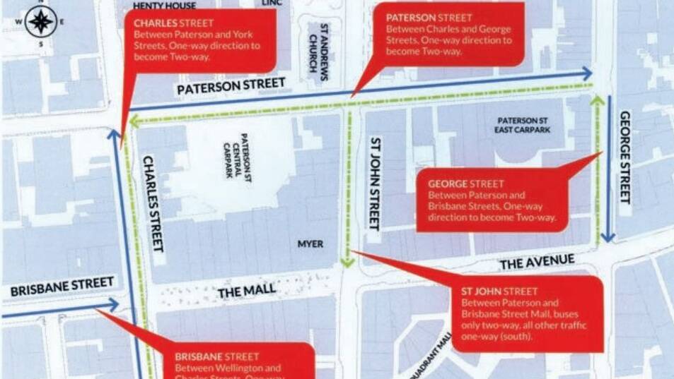 Launceston's two-way street proposal | Interactive
