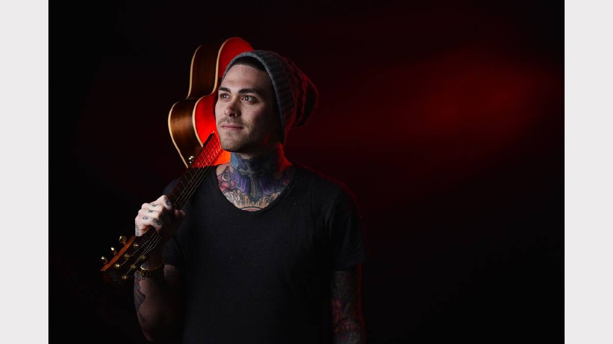 Matthew Garwood, The Tattooed Tenor, is gearing up to perform to help launch QJam. Picture: SCOTT GELSTON