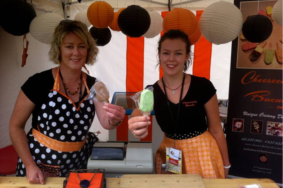 Melissa and Ashlin Burr, of Scottsdale's Cheesecake Baculo, at Festivale.
