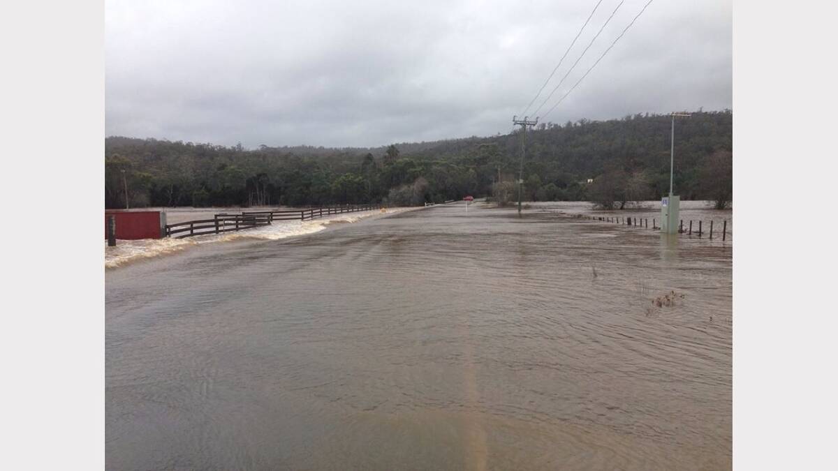 Lilydale Road at Rocherlea. Sent in by reader Sherelle Wallace this morning.