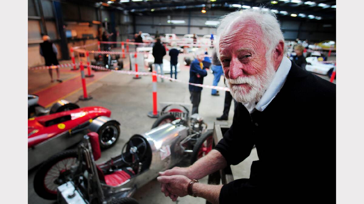 Devonport's Tony Gurnhill gears up for the Longford Racing Car show. Picture: Peter Sanders