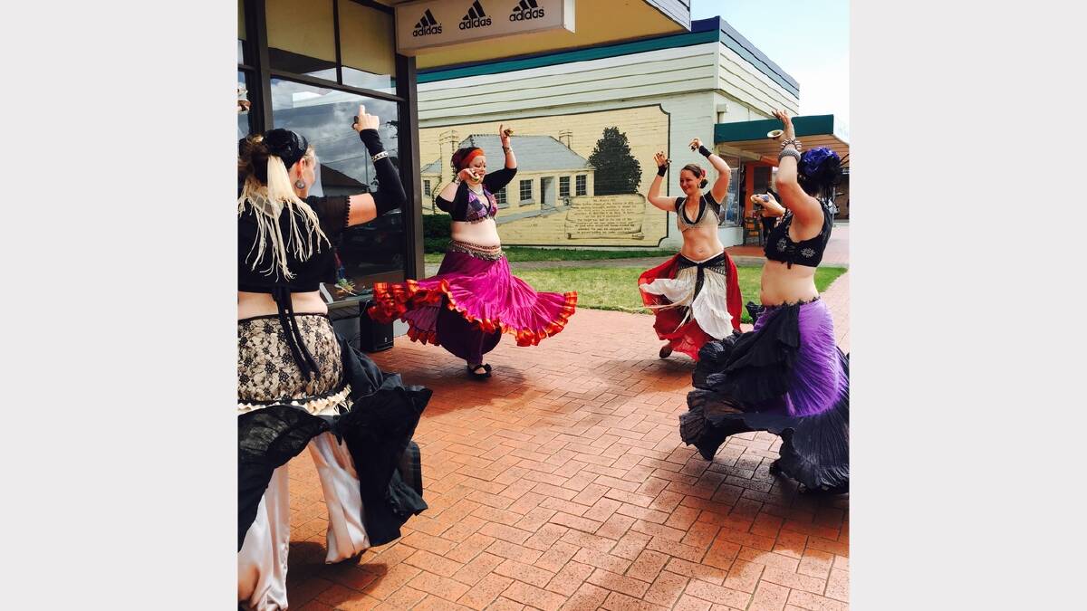 The Miasma Belly Dance Troupe will give a street performance on Saturday morning before taking a workshop at noon.