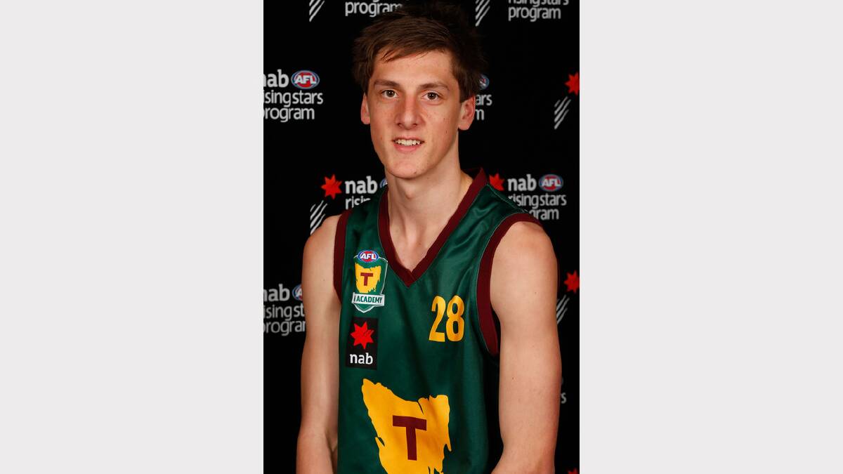 Lauderdale's Josh McGuinness was picked up by Brisbane in the AFL draft.