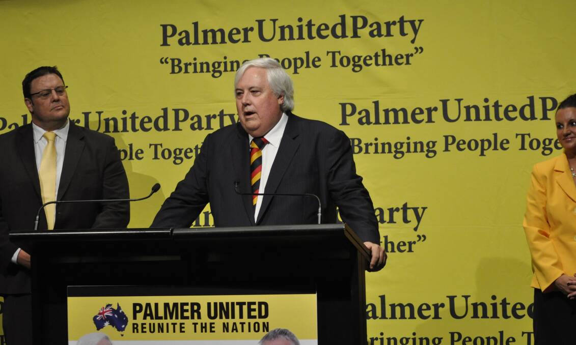 Federal Palmer United Party leader Clive Palmer says his party is on track to win government in Tasmania.