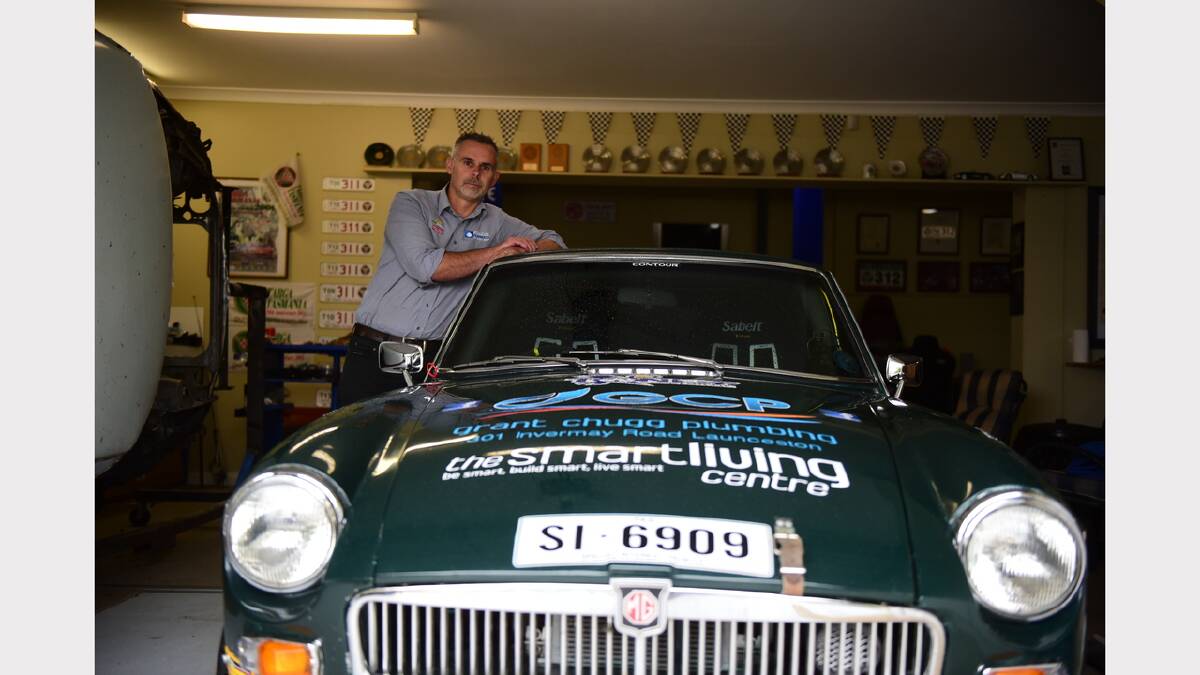 Grant Chugg will drive the 1965 MGB GT with navigator Andrew Williams. Picture: PAUL SCAMBLER