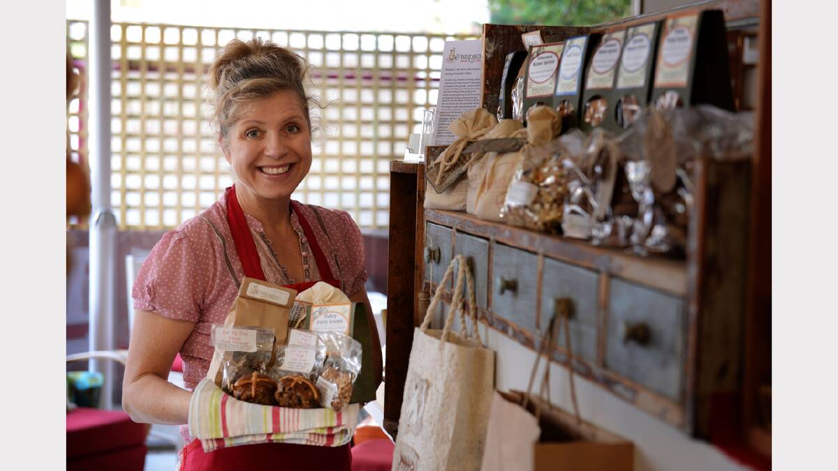 Birdseed owner Jennifer Pollard has been run off her feet in the lead up to Easter, creating a healthy alternative to the traditional hot cross bun. Picture: Scott Gelston
