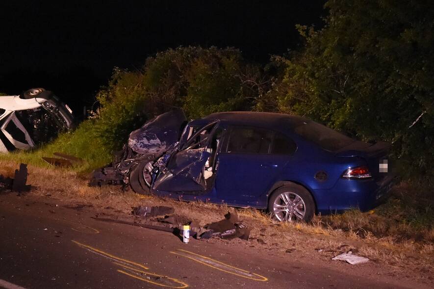 The scene of the fatal crash on Evandale Road on November 7, 2014.