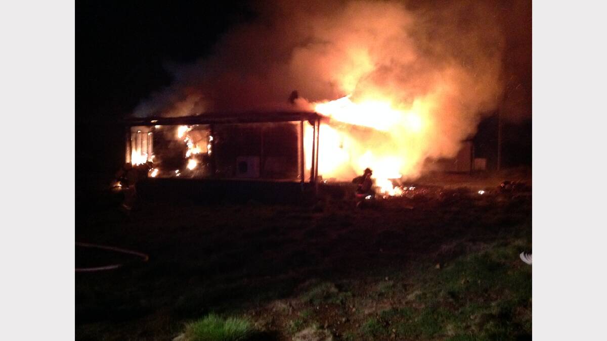 A fire has caused $200,000 damage to a home at Hampshire overnight. Picture: Supplied