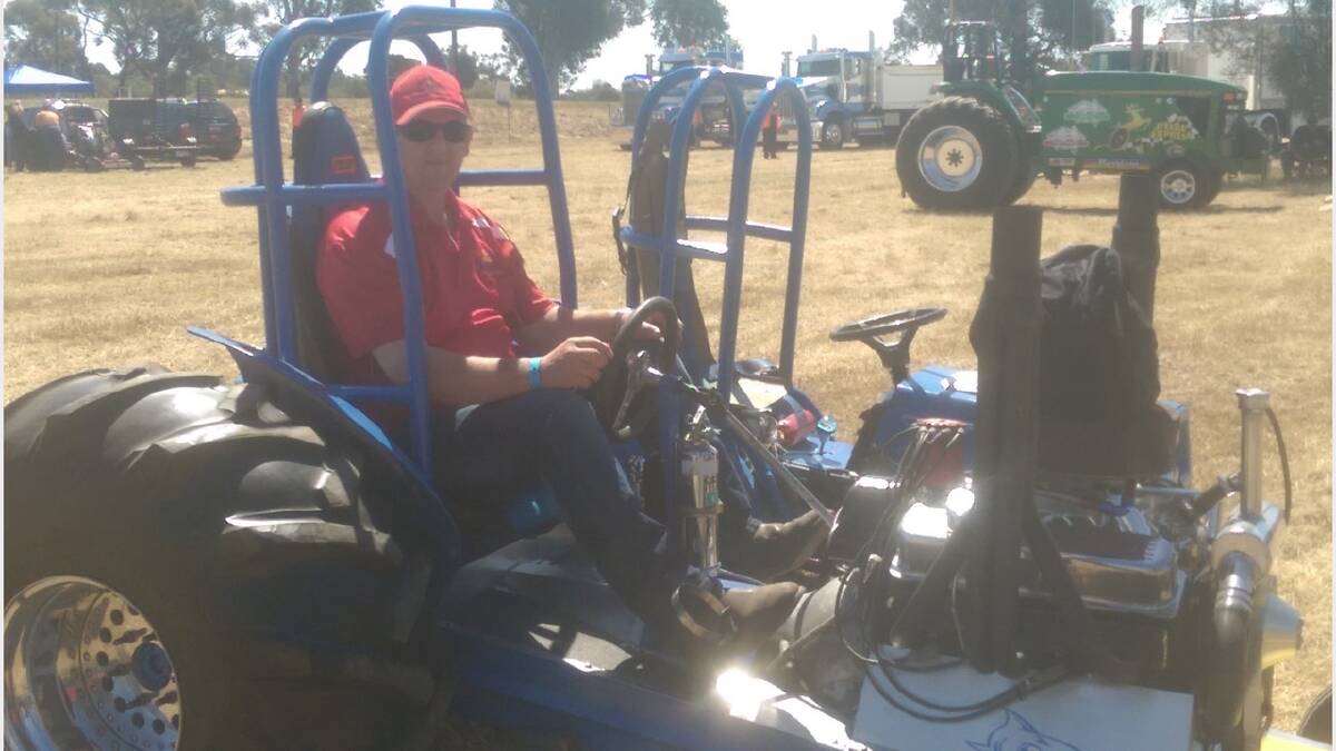 Tractor pull enthusiast Peter Cole prepares for the upcoming Deloraine Tractor Pull event.