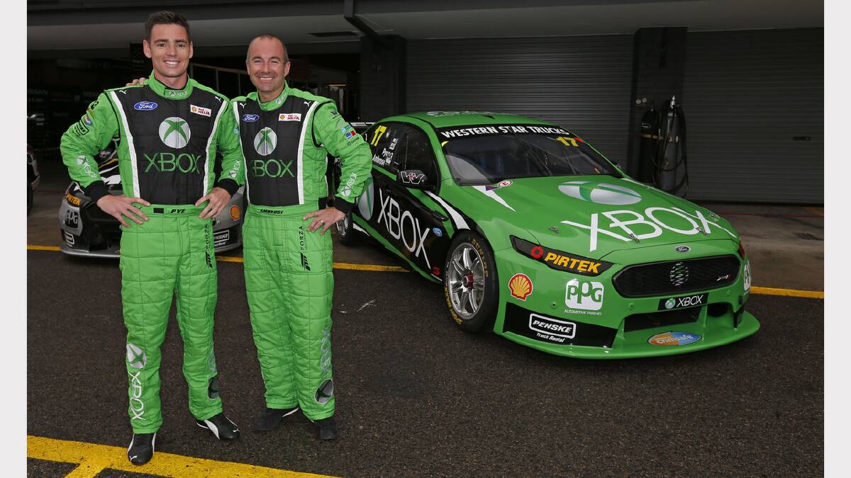 Drivers Scott Pye and Marcos Ambrose ahead of this weekend's Bathurst 1000. Picture: VUE IMAGES.