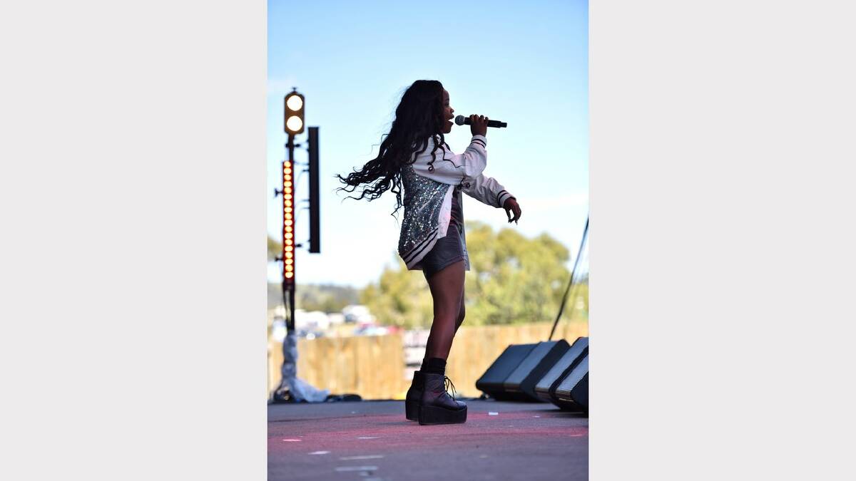 Zimbabwe-born South Australian Tkay Maidza performed at the Falls Festival over New Year's. Picture: Scott Gelston