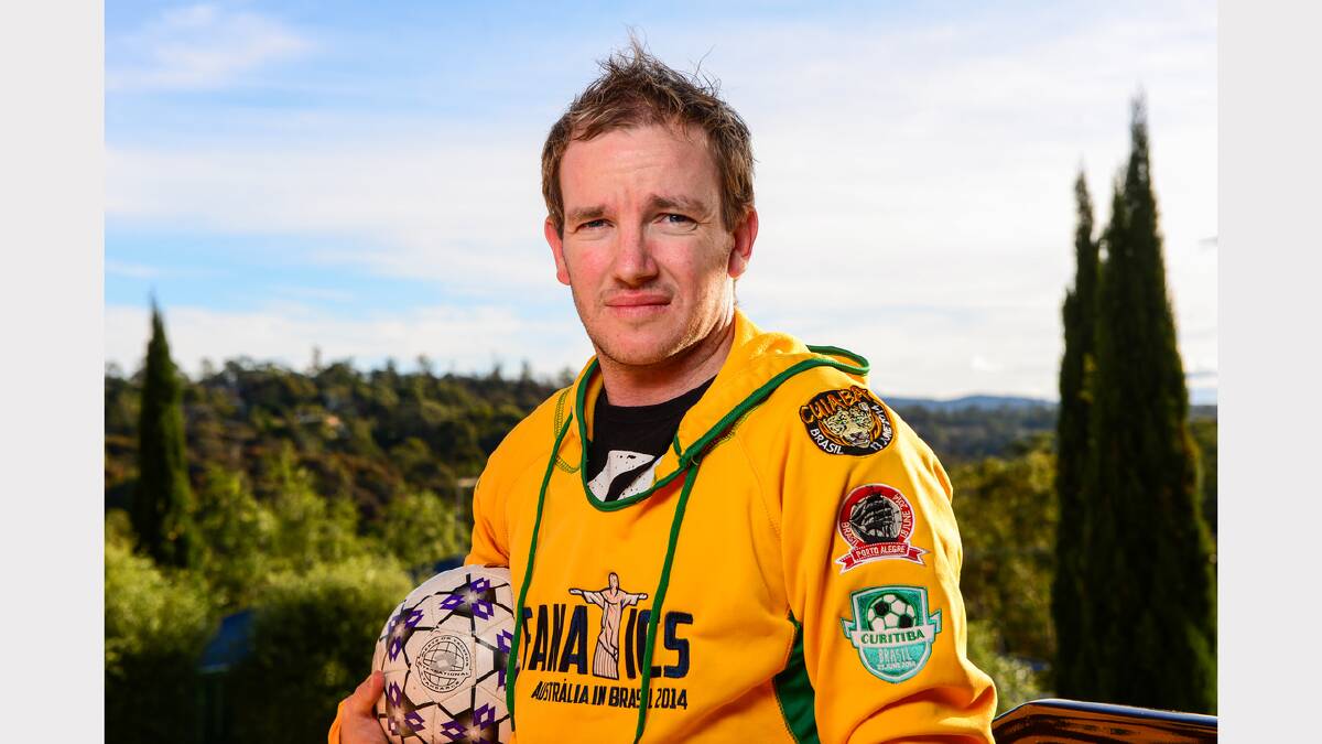 Alan Eadie of Summerhill is off to the soccer world cup in Brazil. Picture: PHILLIP BIGGS