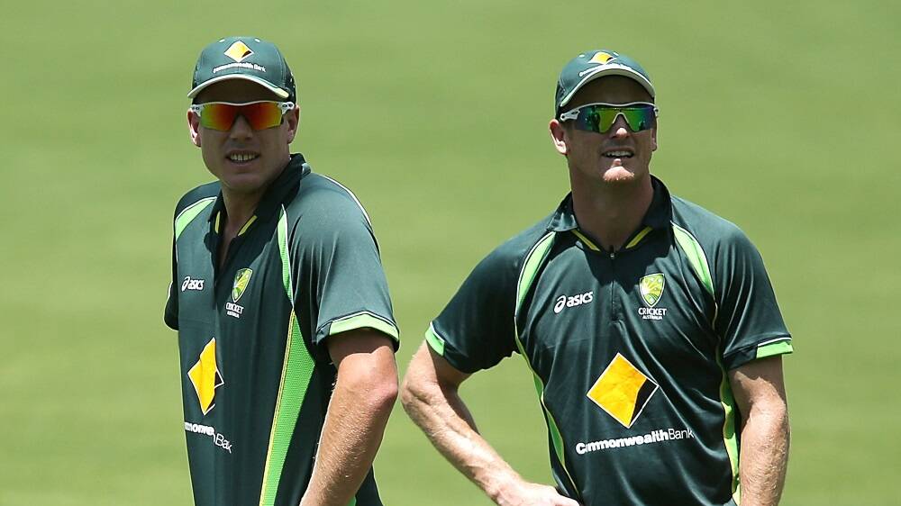 James Faulkner and George Bailey, pictured in 2013. Picture: Getty Images