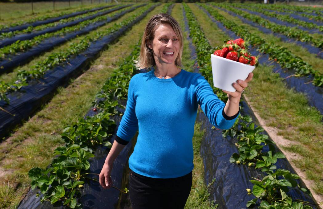 Hillwood Berry Farm's Stacey File... The farm is in the Tamar Valley, which has been name the nation's best food region by Australian Traveller. 