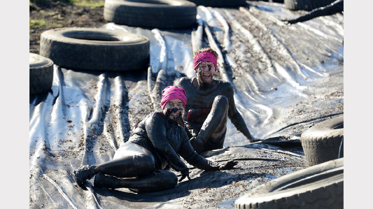 More than 800 people got down and dirty for the annual Tas Mud Run, held at Van Dieman Brewing at Evandale. Picture: Mark Jesser
