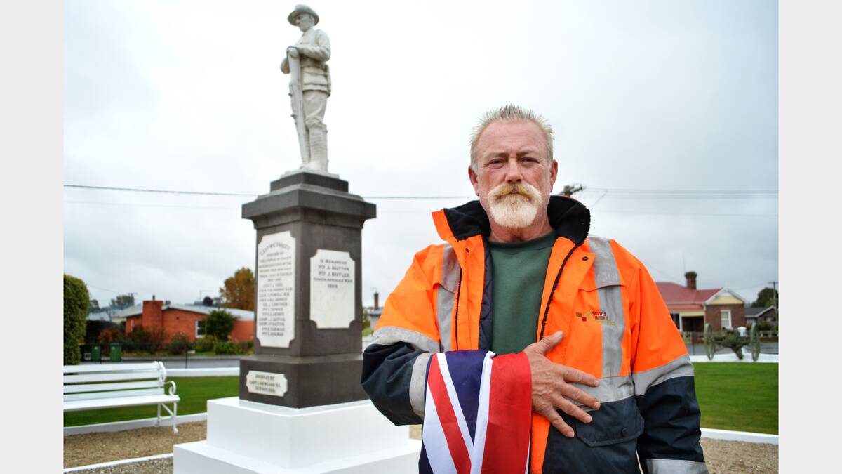 Perth Lions Park War Memorial caretaker Stuart Green has dedicated more than 15 years to maintaining the town's memorial park.