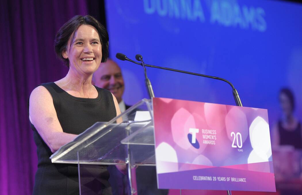 Assistant Commissioner Donna Adams was a joint winner of the Business Innovation Award, presented in Melbourne last night.